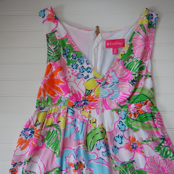 Lilly Pulitzer for Target Floral Tank Top - Pink, Green, Orange - Picture 1 of 13